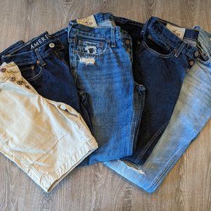 Lot of Men's Hollister & American Eagle Jeans & Shorts